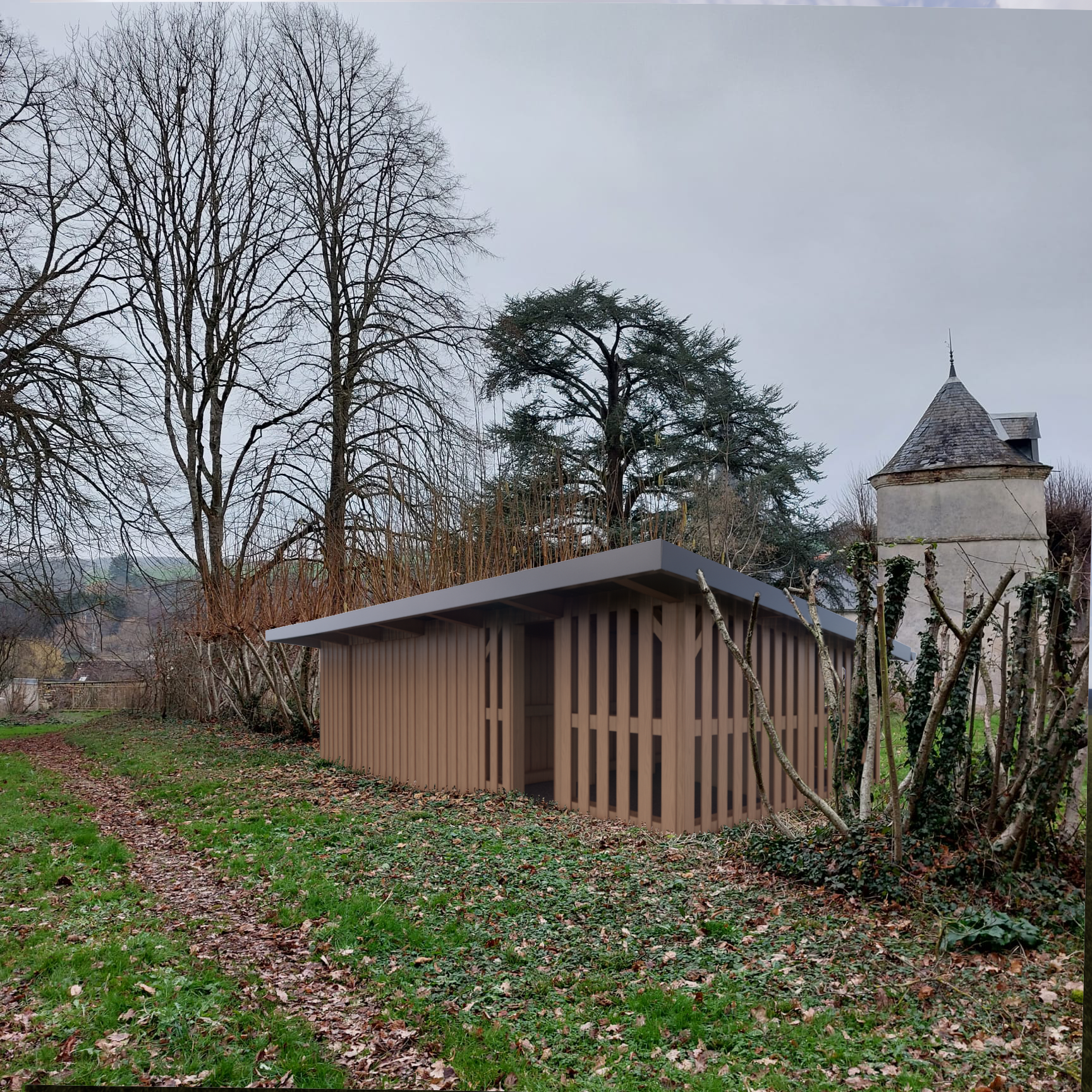 Construction d’un garage bois à Saint-Privé dans l’Yonne